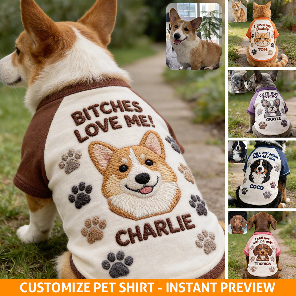 Custom Any Animals Shirt - Personalized Dog Pet Shirt