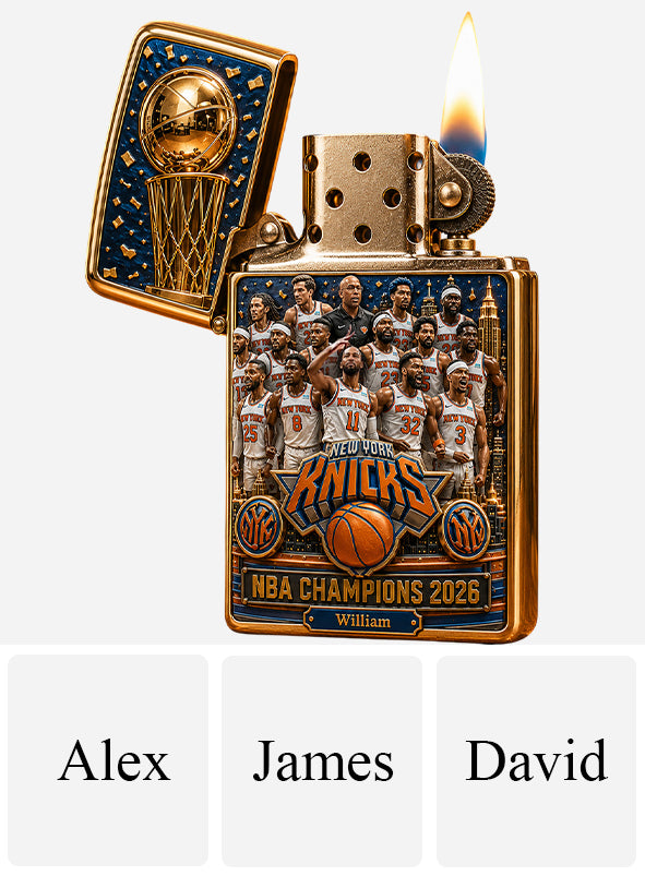 New York Basketball Champions - Personalized Trending Lighter