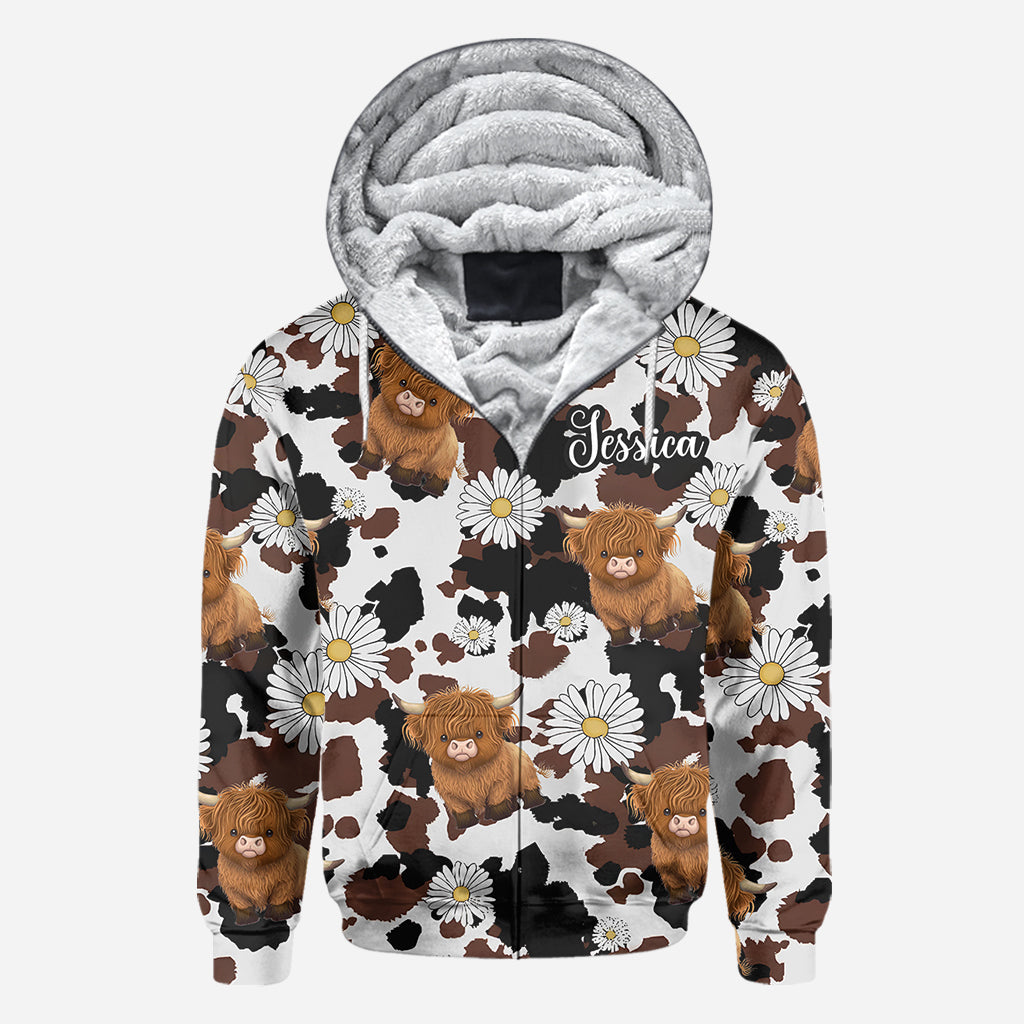 Love Highland Cow - Personalized Highland Cow All Over Shirt