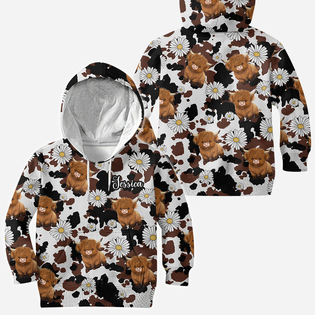 Love Highland Cow - Personalized Highland Cow All Over Shirt