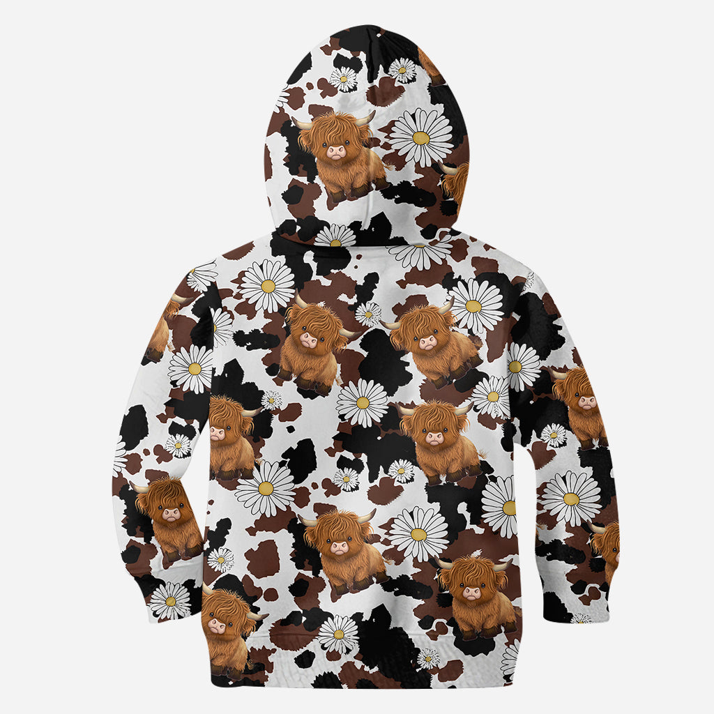 Love Highland Cow - Personalized Highland Cow All Over Shirt