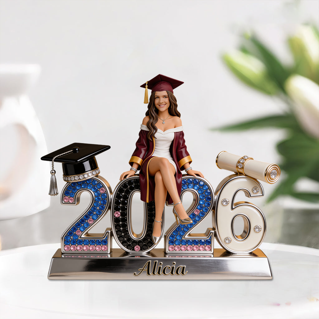 Custom Any Photo, Class Of 2026 - Personalized Graduation Custom Shaped Acrylic Plaque