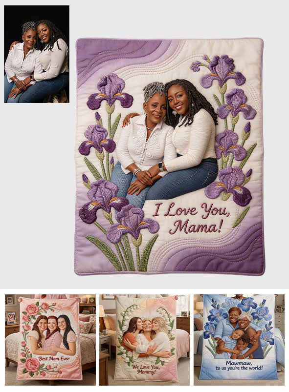 Custom Any Photo Perfect Gift For Mom, Grandma - Personalized Mother Blanket