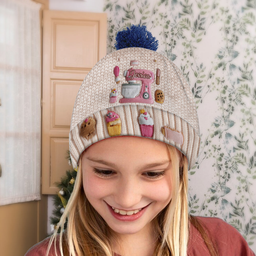 Baking Is My Love - Personalized Baking Beanie Hat