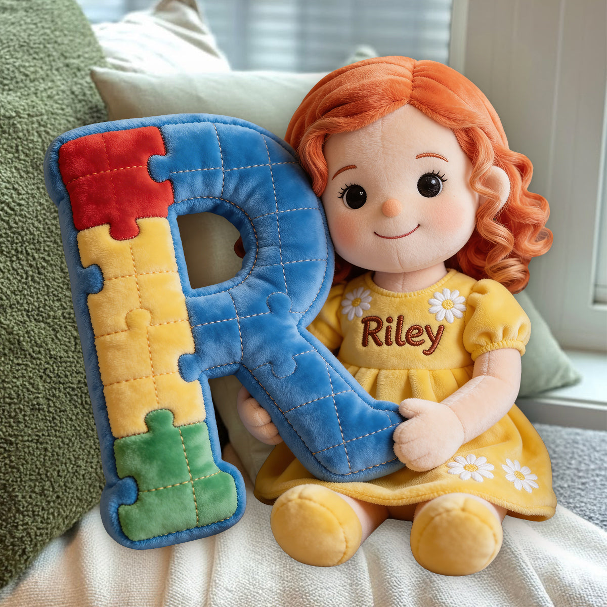 Custom Any Photo - Everyone Communicates Differently - Personalized Autism Awareness Premium Faux Fur Pillow