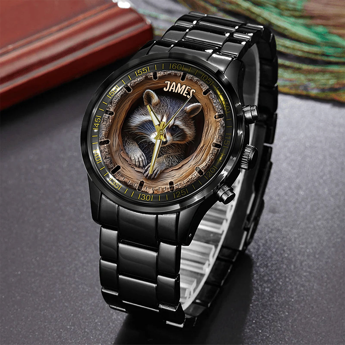 Adorable Raccoon - Personalized Raccoon Hand Watch