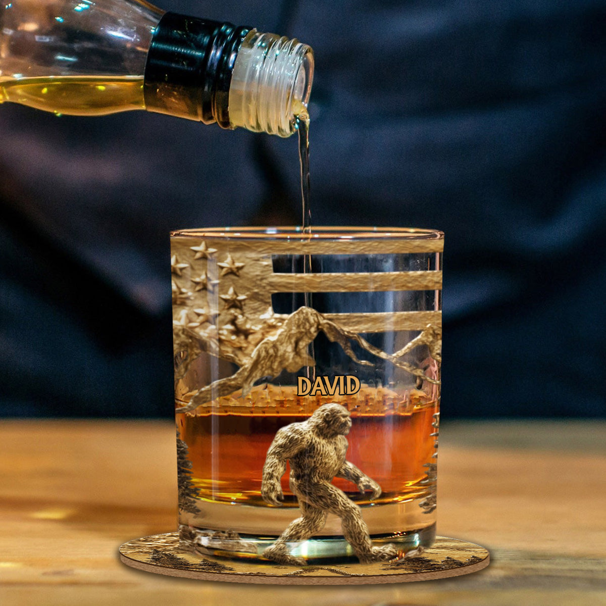 Sasquatch - Personalized Whisky Whiskey Decanter Set