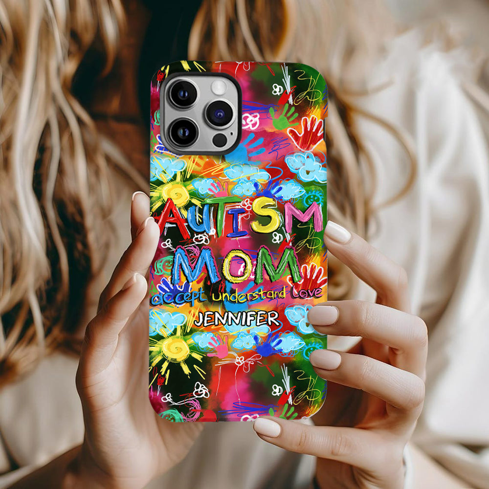 Autism Mom - Personalized Autism Awareness Full Print Phone Case