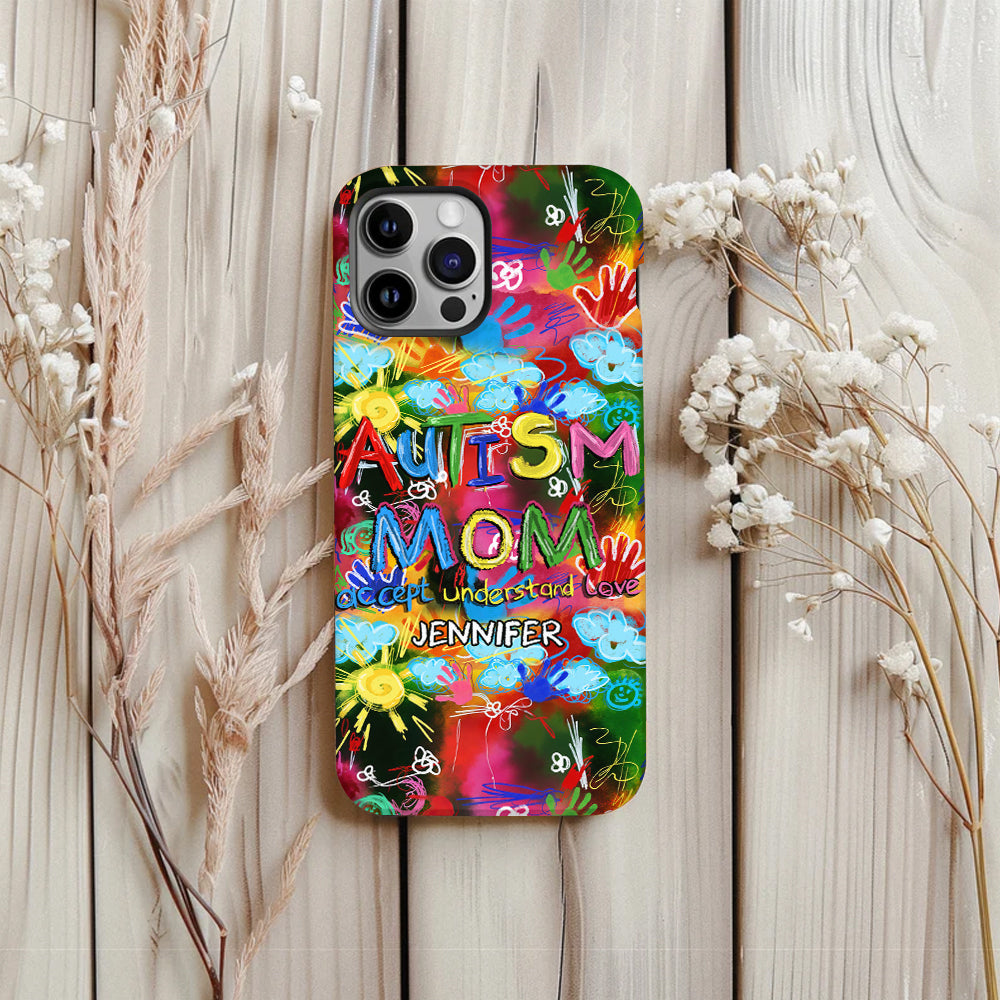 Autism Mom - Personalized Autism Awareness Full Print Phone Case