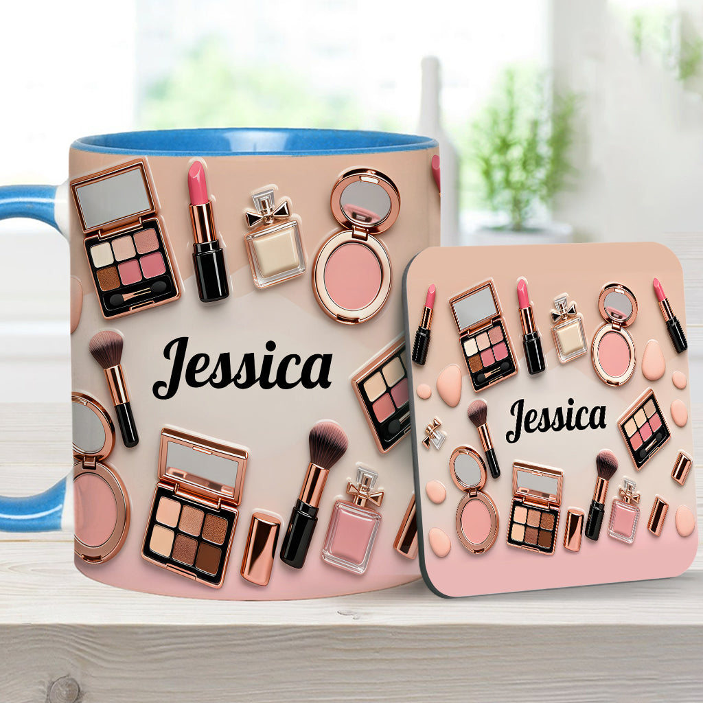 Makeup Artist - Personalized Makeup Accent Mug & Coaster