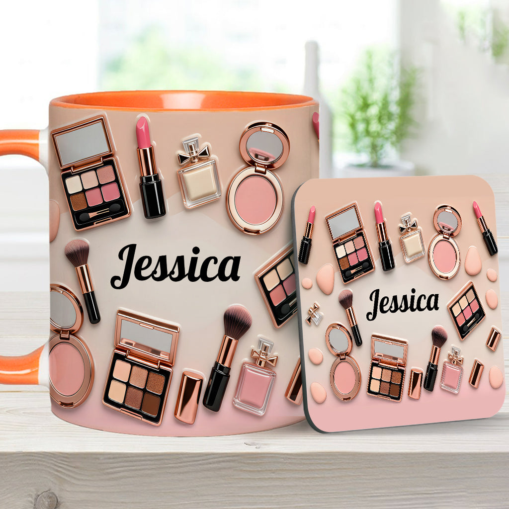 Makeup Artist - Personalized Makeup Accent Mug & Coaster