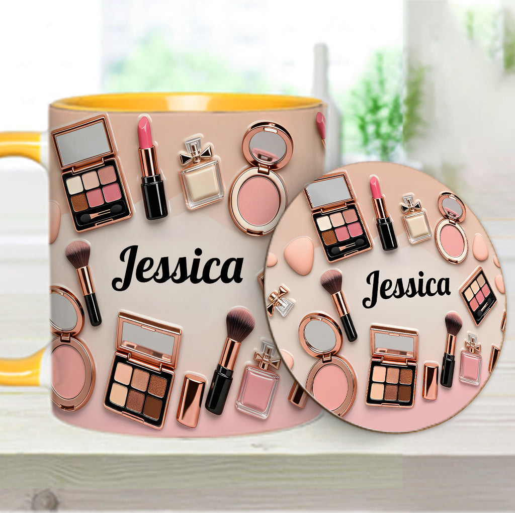 Makeup Artist - Personalized Makeup Accent Mug & Coaster