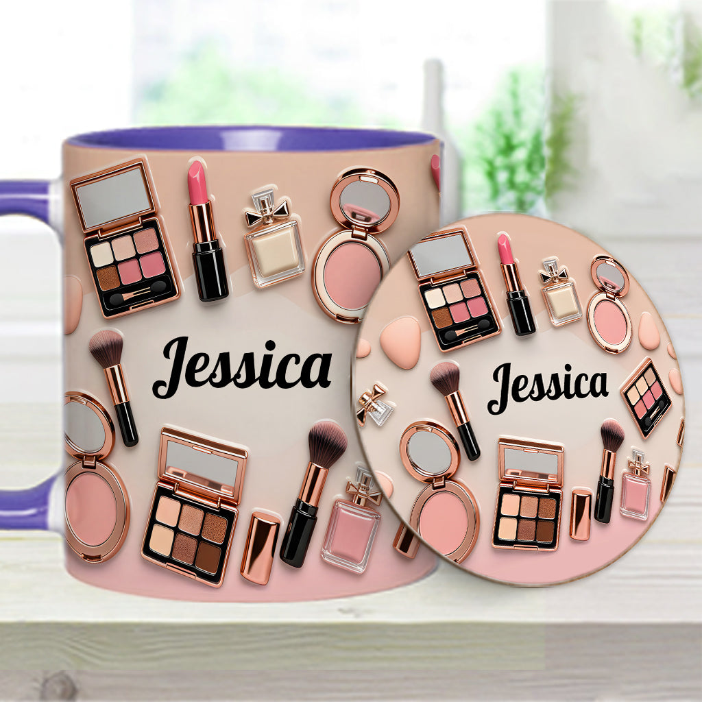 Makeup Artist - Personalized Makeup Accent Mug & Coaster