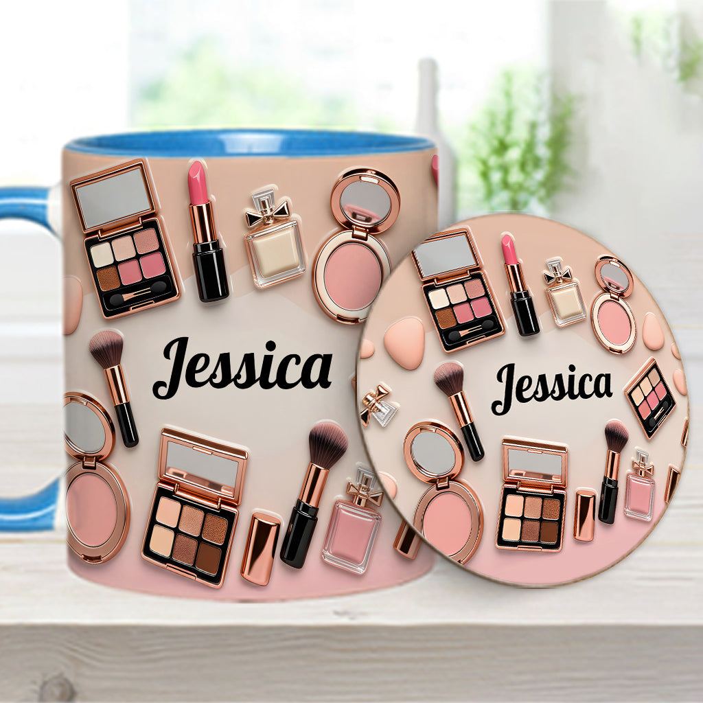 Makeup Artist - Personalized Makeup Accent Mug & Coaster