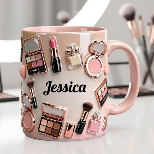 Makeup Artist - Personalized Makeup Accent Mug & Coaster