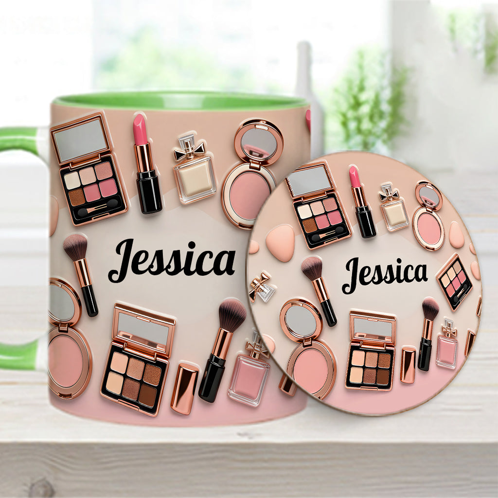 Makeup Artist - Personalized Makeup Accent Mug & Coaster