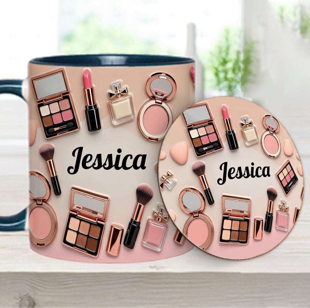 Makeup Artist - Personalized Makeup Accent Mug & Coaster