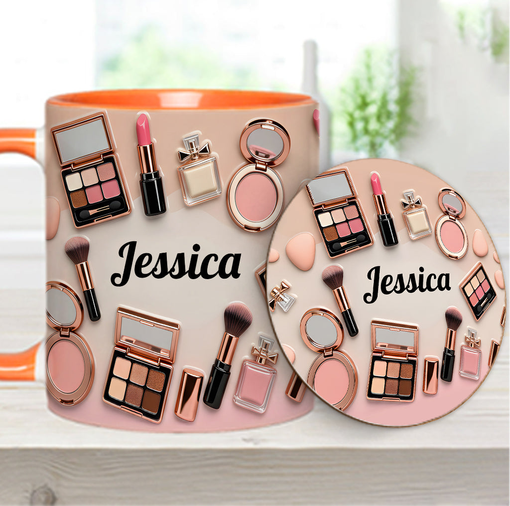 Makeup Artist - Personalized Makeup Accent Mug & Coaster