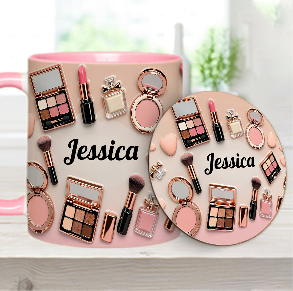 Makeup Artist - Personalized Makeup Accent Mug & Coaster