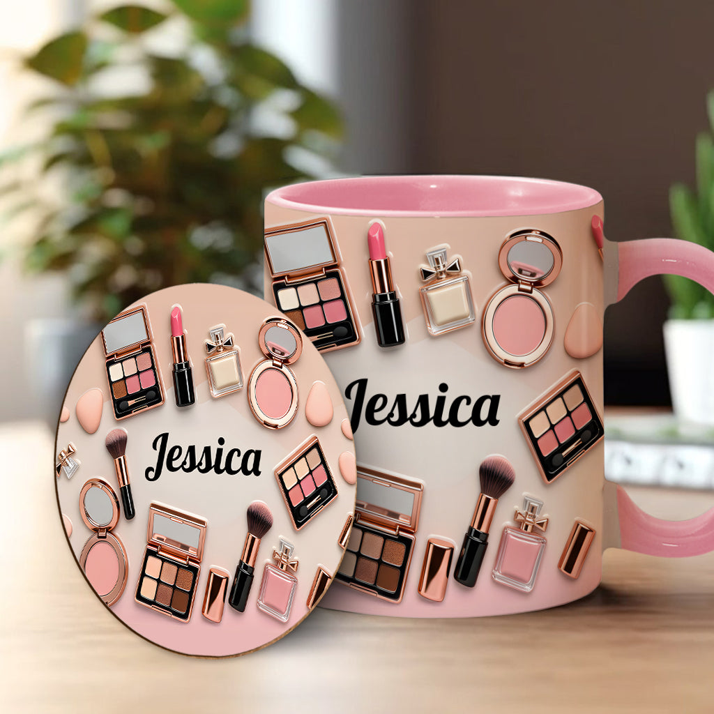 Makeup Artist - Personalized Makeup Accent Mug & Coaster