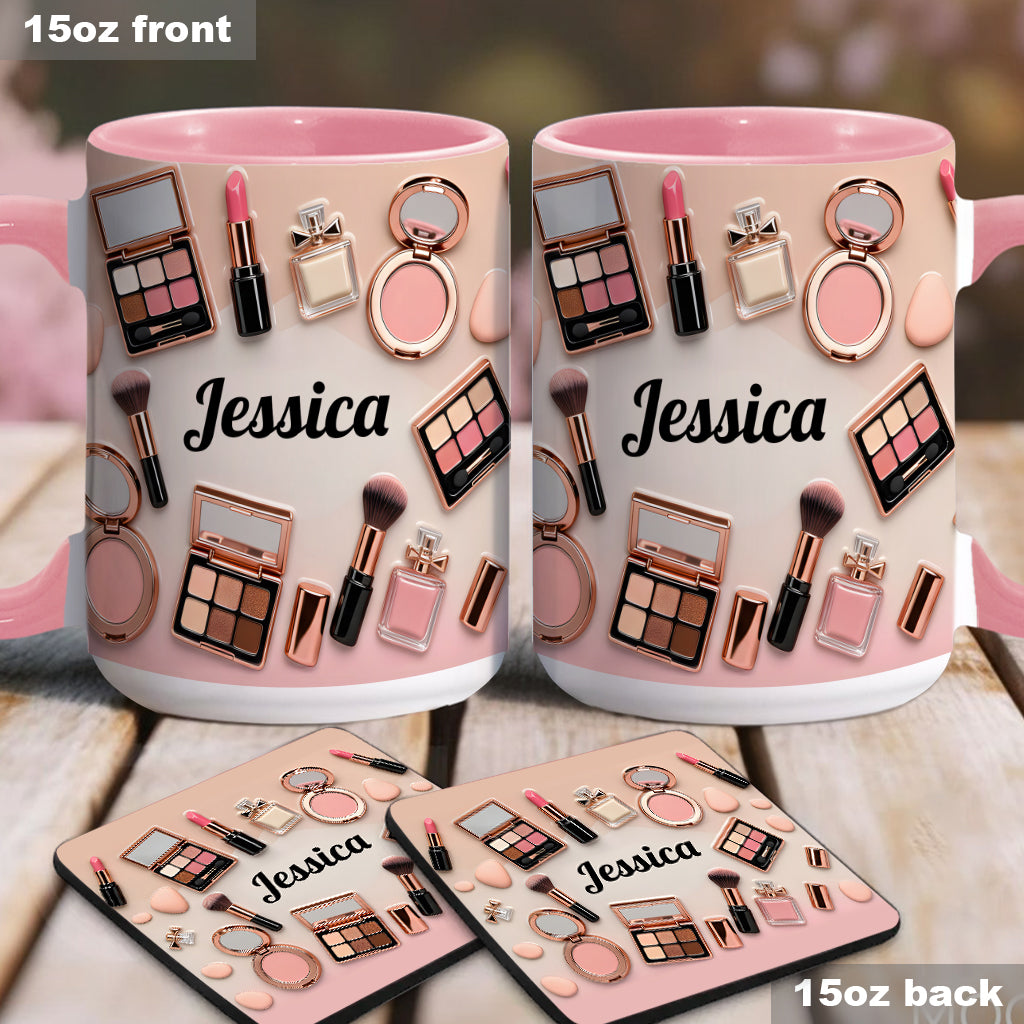 Makeup Artist - Personalized Makeup Accent Mug & Coaster