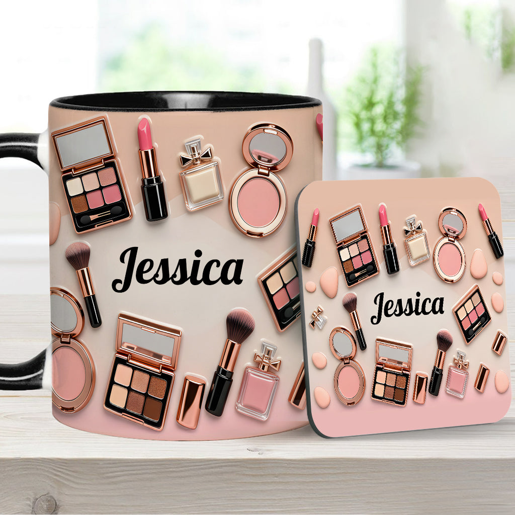 Makeup Artist - Personalized Makeup Accent Mug & Coaster