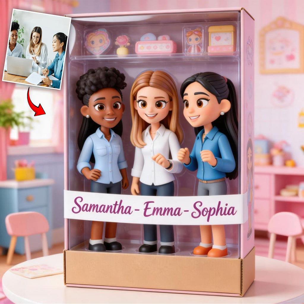 Work Besties - Personalized Colleague Custom Shaped Acrylic Plaque