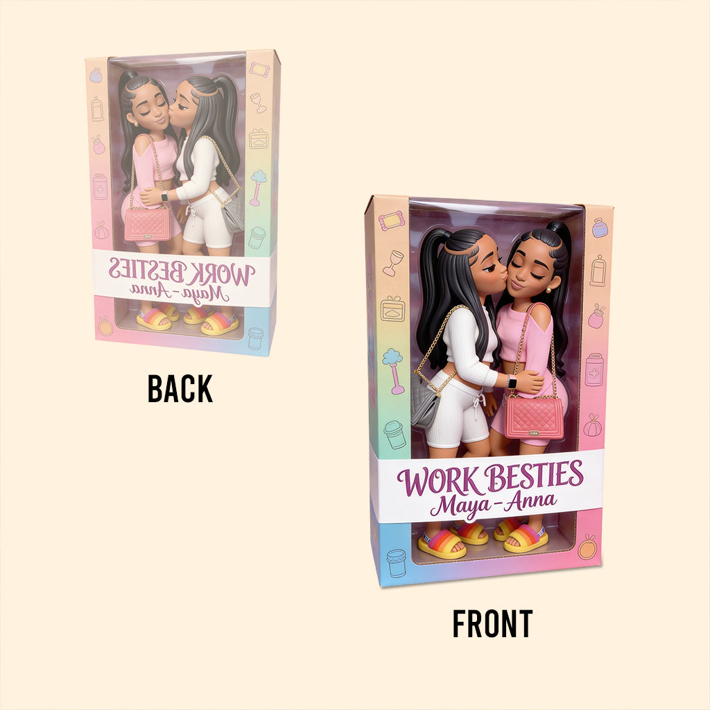 Work Besties - Personalized Colleague Custom Shaped Acrylic Plaque