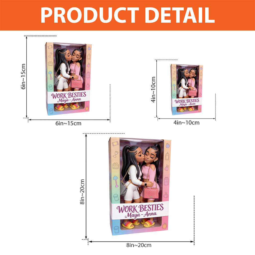 Work Besties - Personalized Colleague Custom Shaped Acrylic Plaque