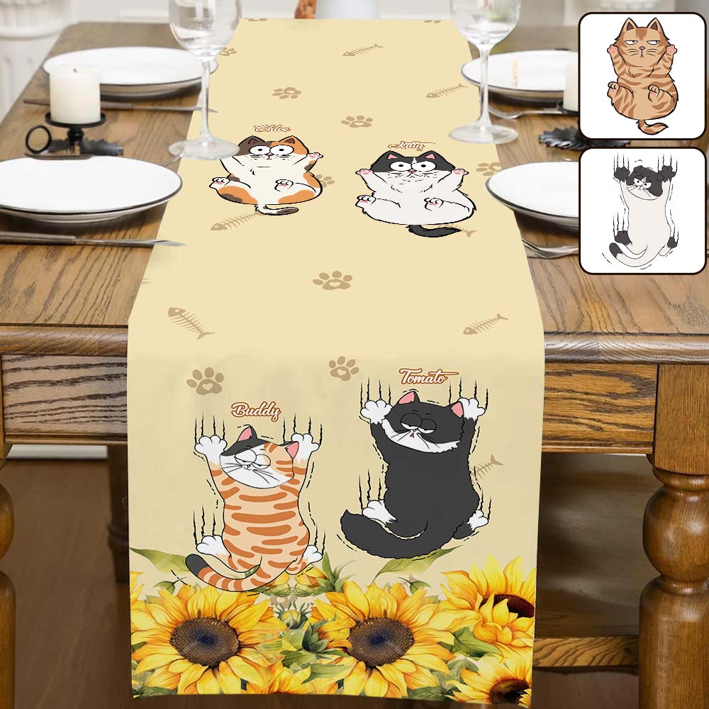 Cute Cats - Personalized Cat Table Runner