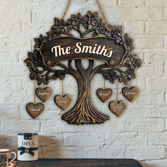 Family Tree - Personalized Family Pallet Wood Sign