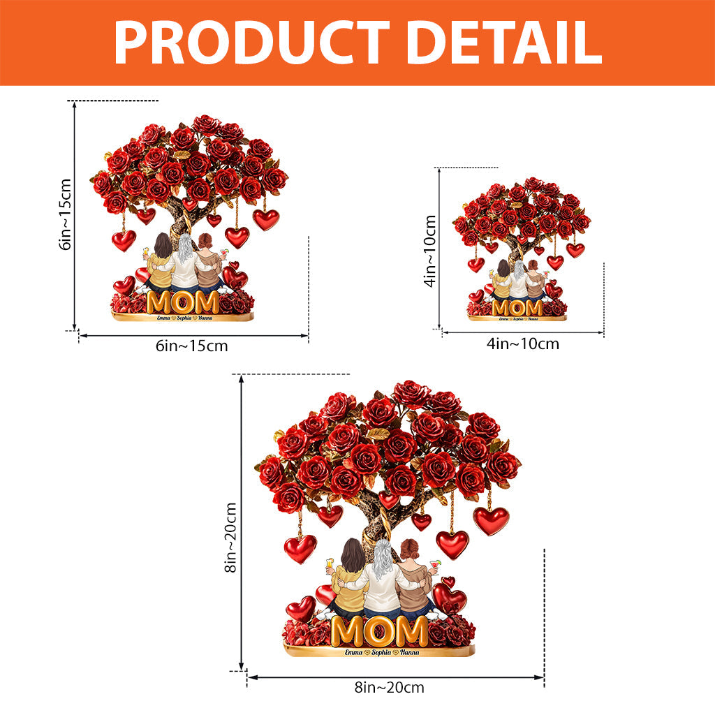 Best Mom Ever - Personalized Mother Custom Shaped Acrylic Plaque