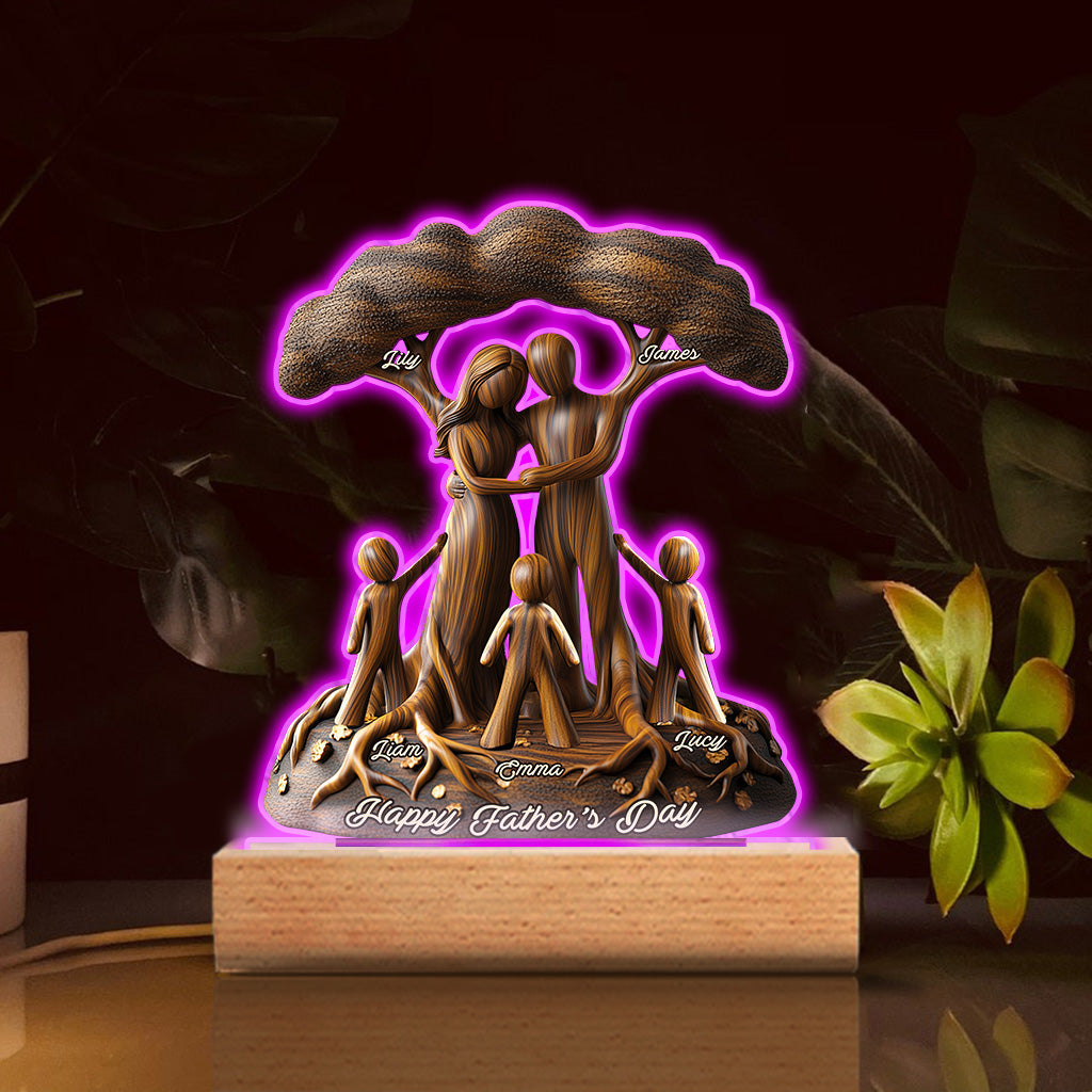 To Us You're The World - Personalized Father Custom Shaped Plaque