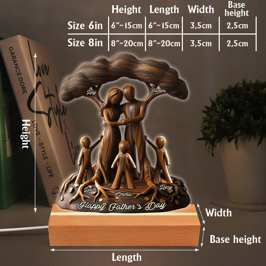 To Us You're The World - Personalized Father Custom Shaped Plaque