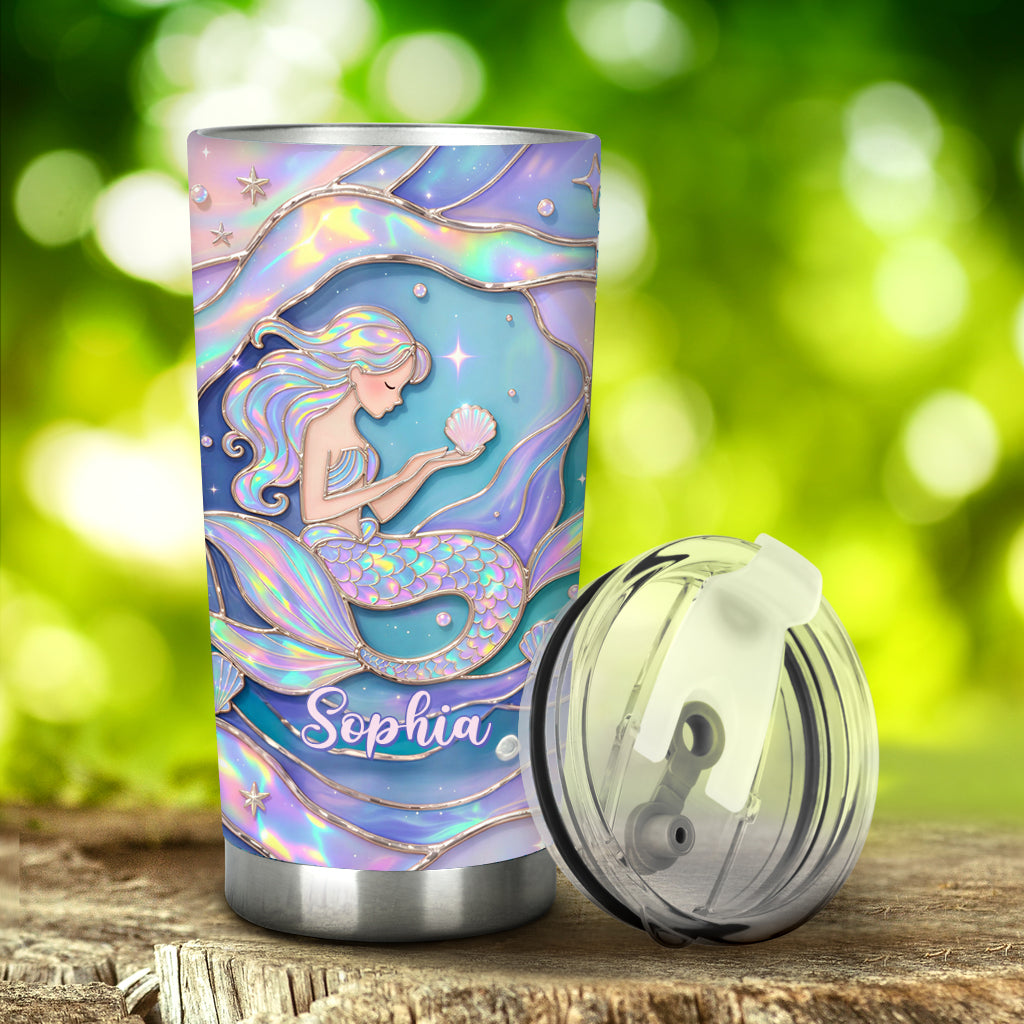 Beautiful Mermaid - Personalized Mermaid Tumbler