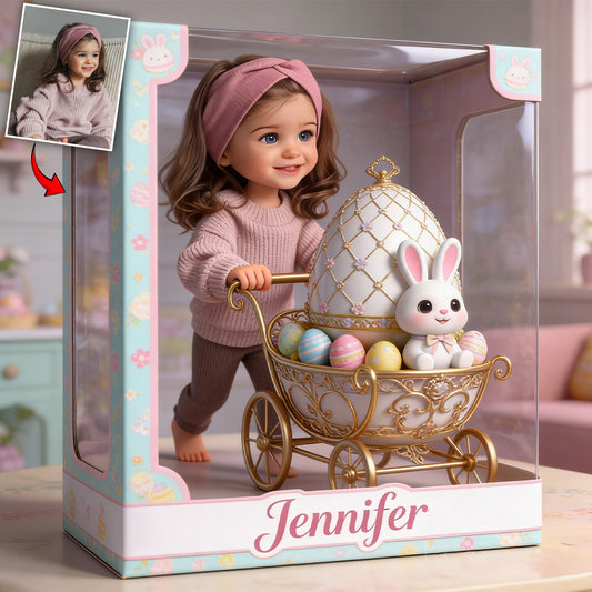 Custom Any Photo Best Easter Gift - Personalized Kid Custom Shaped Acrylic Plaque