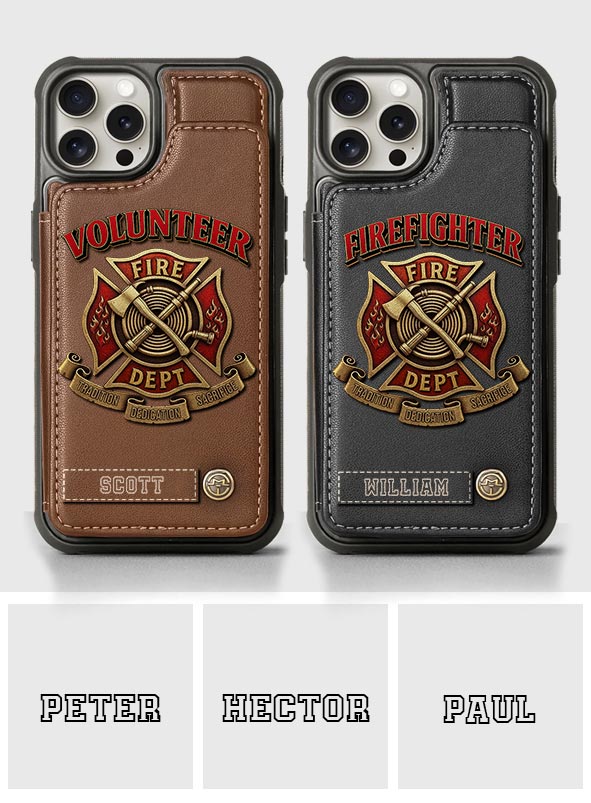 Proud Firefighter - Personalized Firefighter Wallet Phone Case