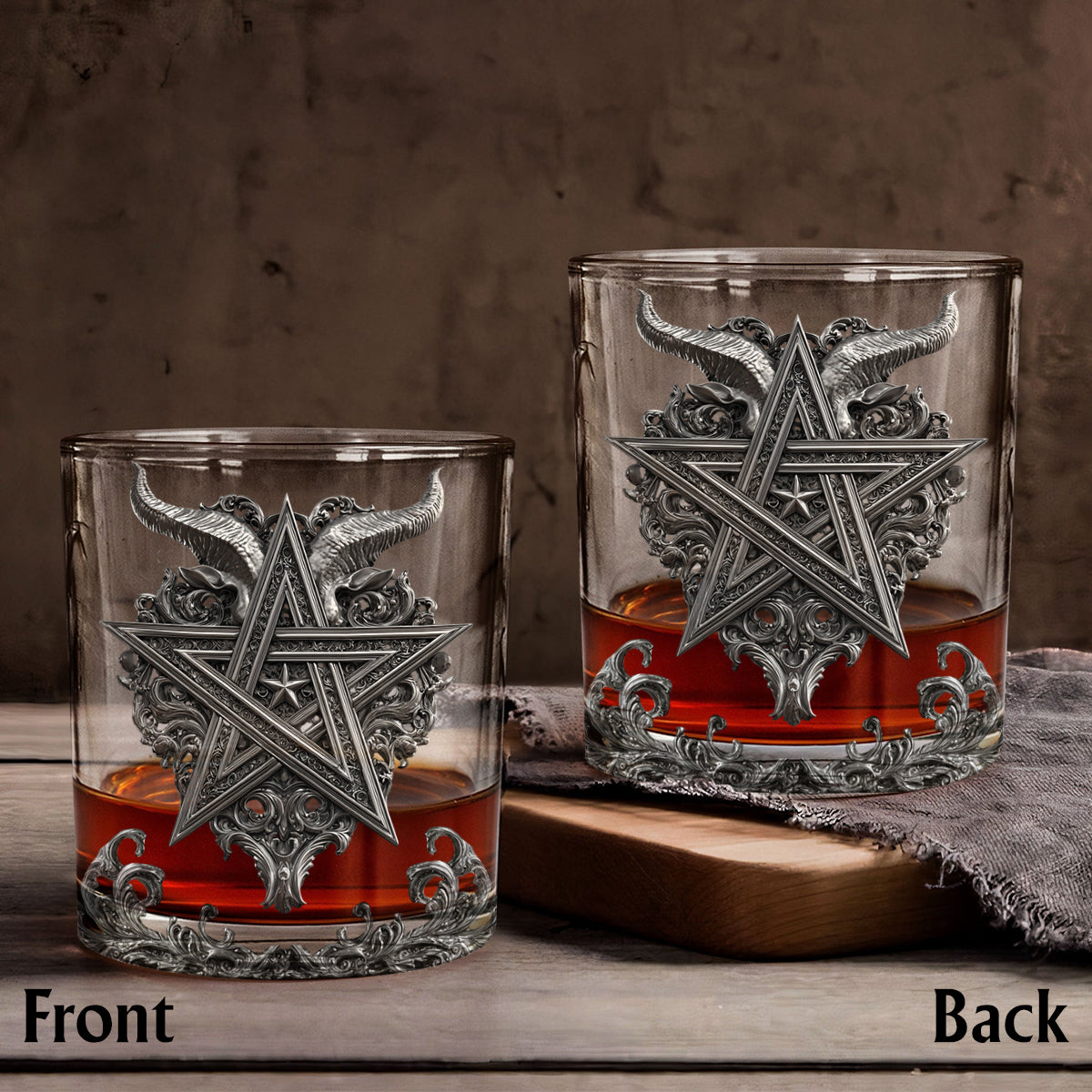 Witch Way To The Wiskey - Personalized Witch Whiskey Bottle & Glass