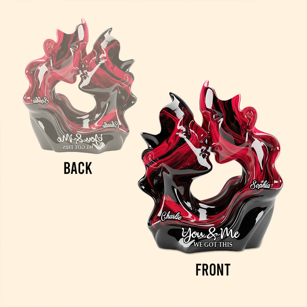 You And Me We Got This - Personalized Couple Custom Shaped Acrylic Plaque