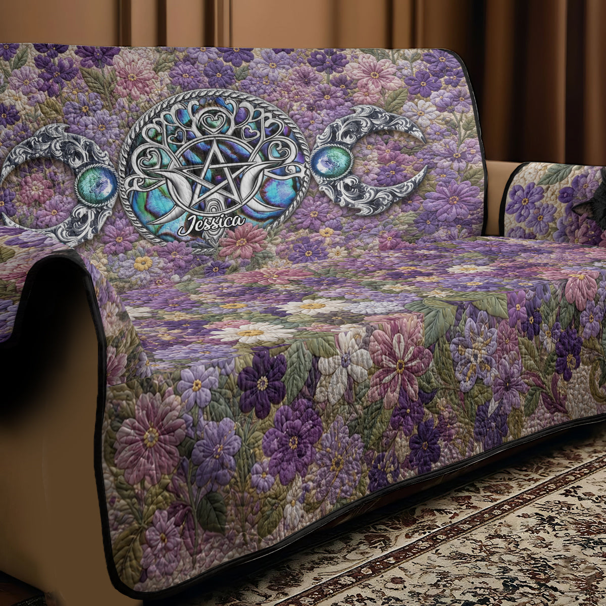 It's The Most Beautiful Time Of The Year - Personalized Witch Quilted Sofa/Couch Cover