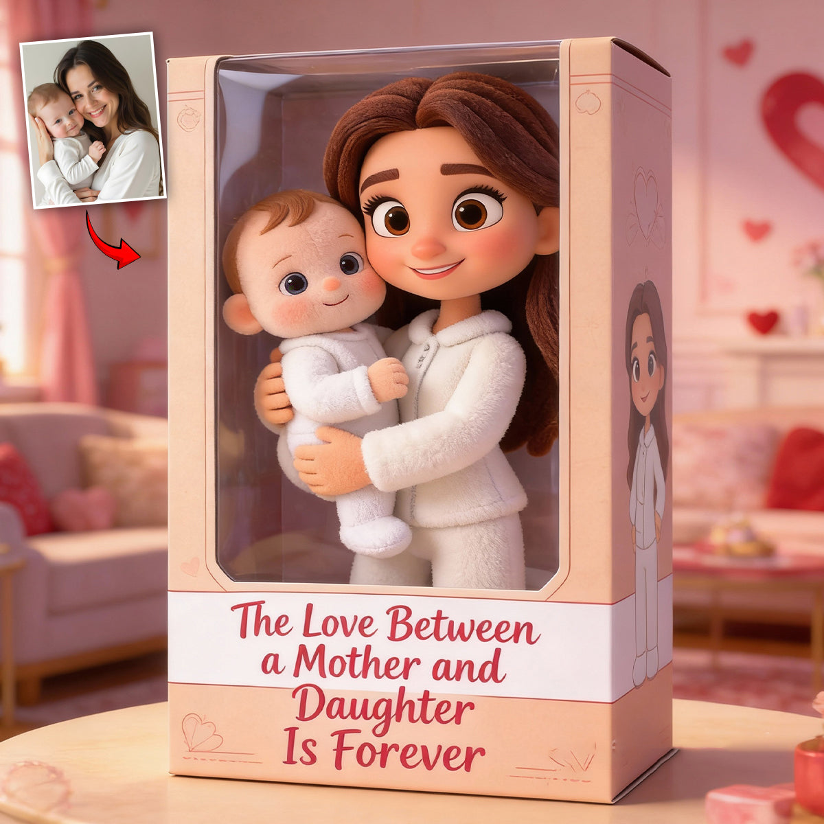 I Love You - Personalized Mother Custom Shaped Acrylic Plaque