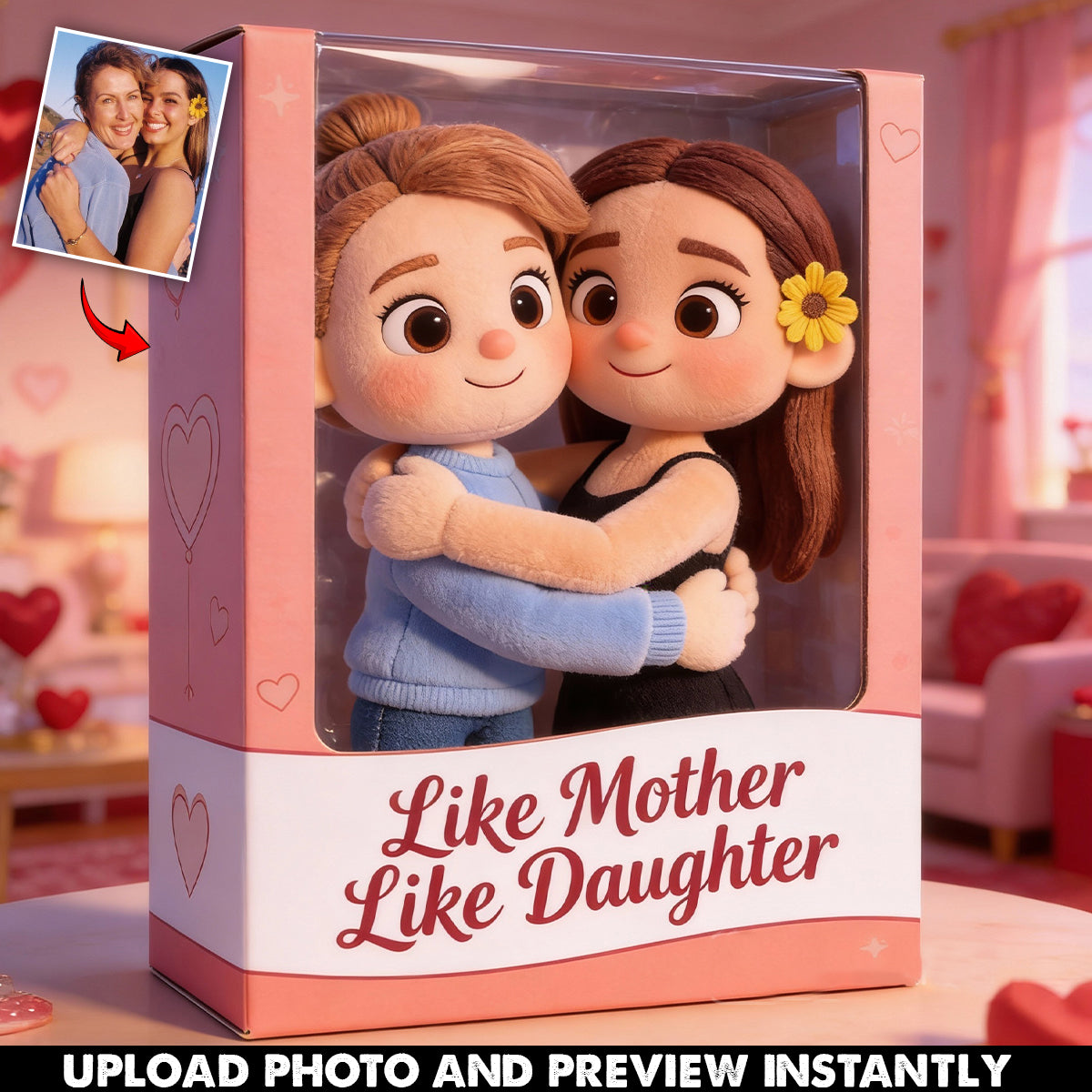 I Love You - Personalized Mother Custom Shaped Acrylic Plaque