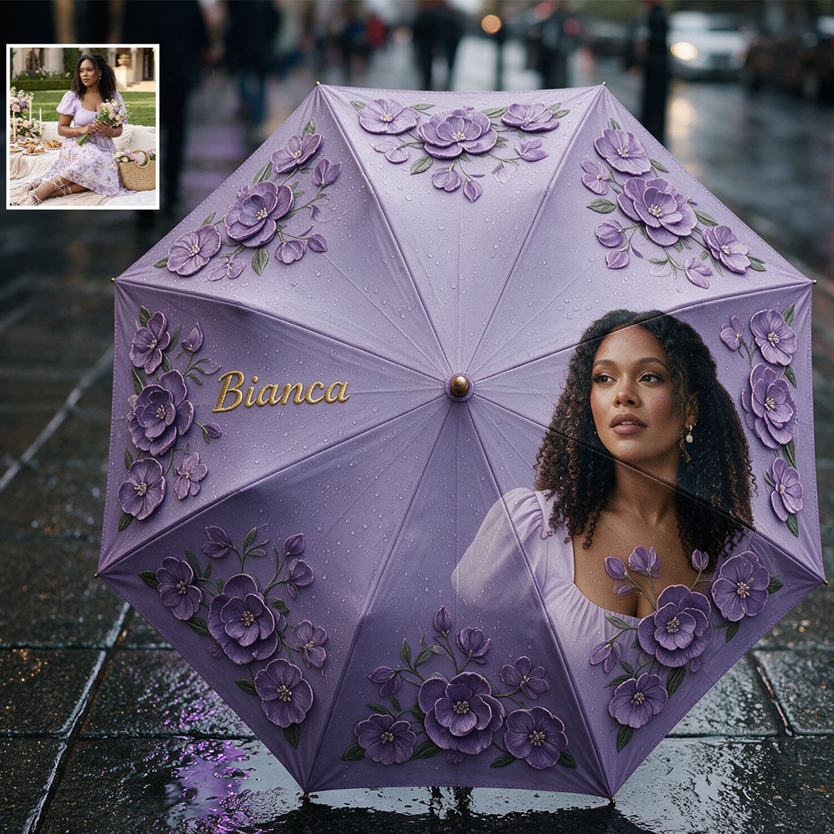Custom From Any Photo - Personalized Self Love Umbrella