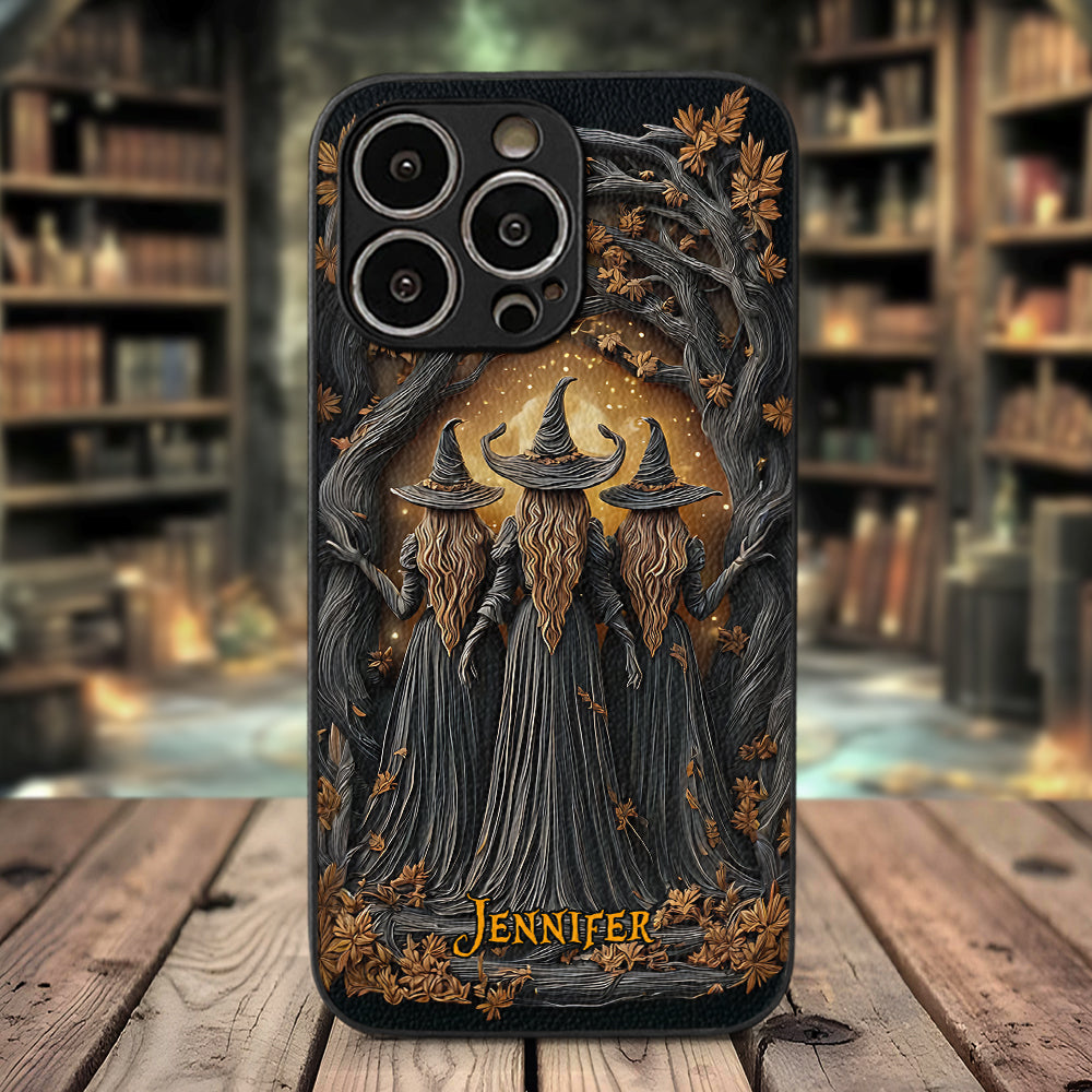 Best Witches - Personalized Witch Leather Phone Case