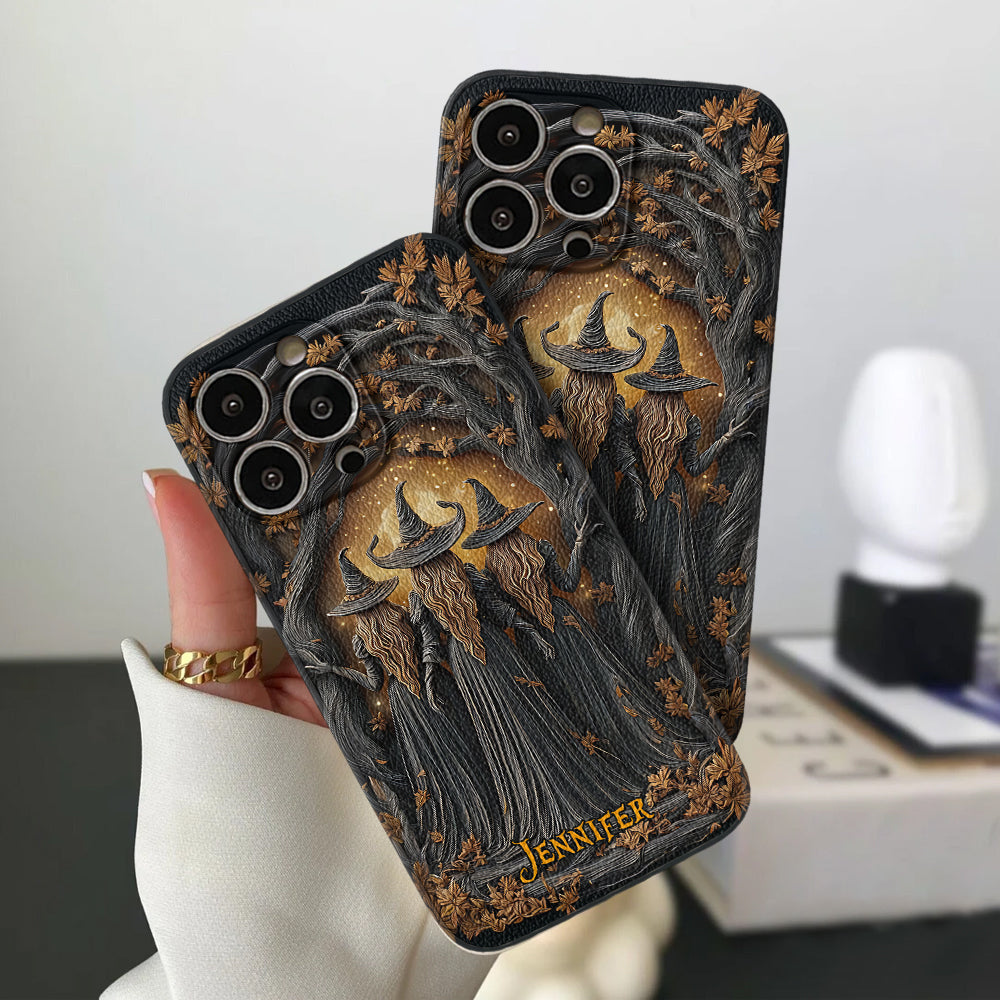 Best Witches - Personalized Witch Leather Phone Case