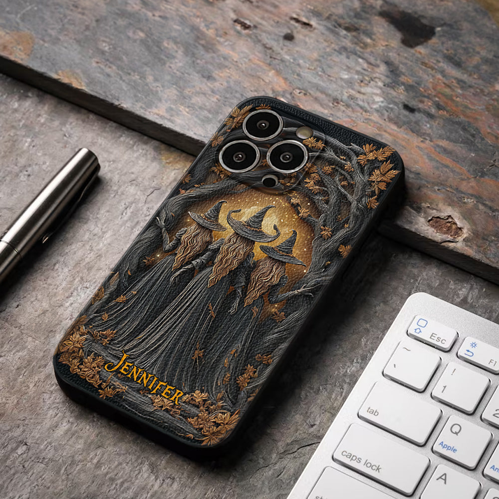 Best Witches - Personalized Witch Leather Phone Case