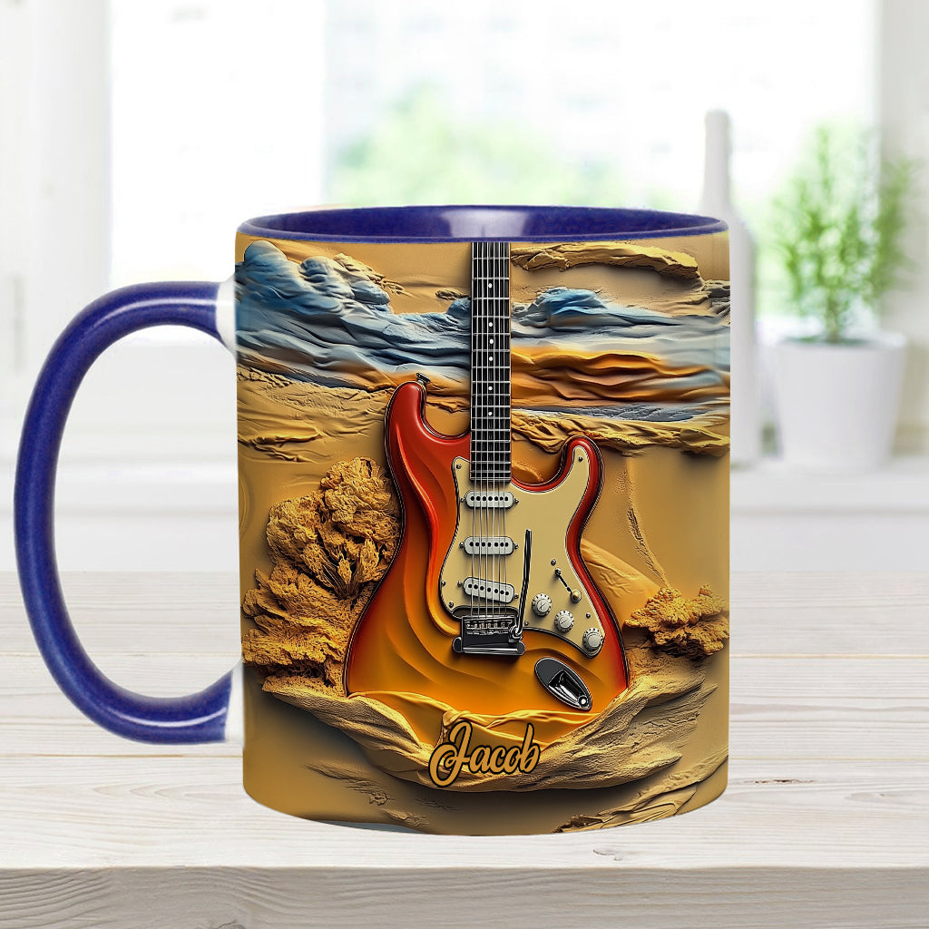 Love Guitar - Personalized Guitar Accent Mug