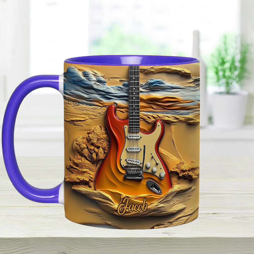 Love Guitar - Personalized Guitar Accent Mug