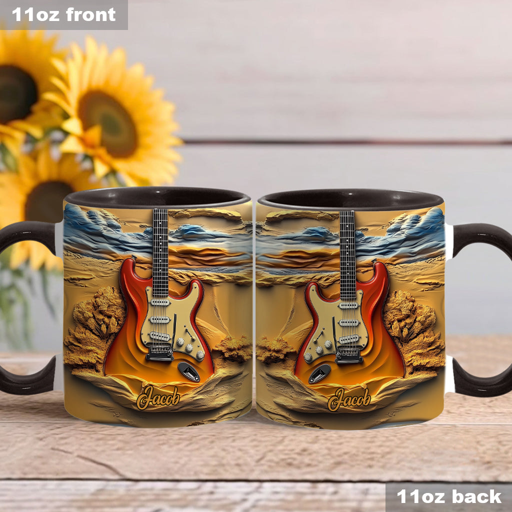 Love Guitar - Personalized Guitar Accent Mug