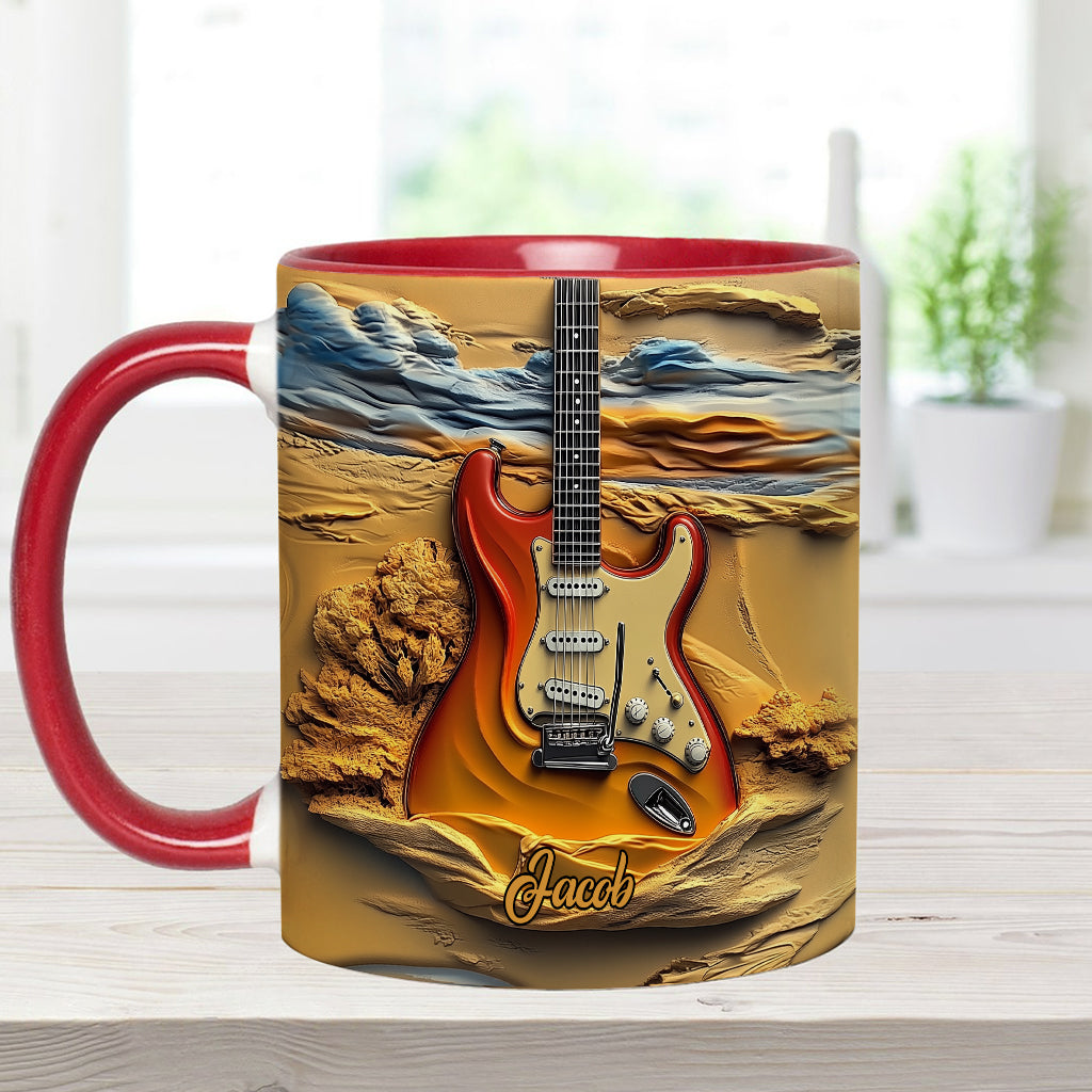 Love Guitar - Personalized Guitar Accent Mug